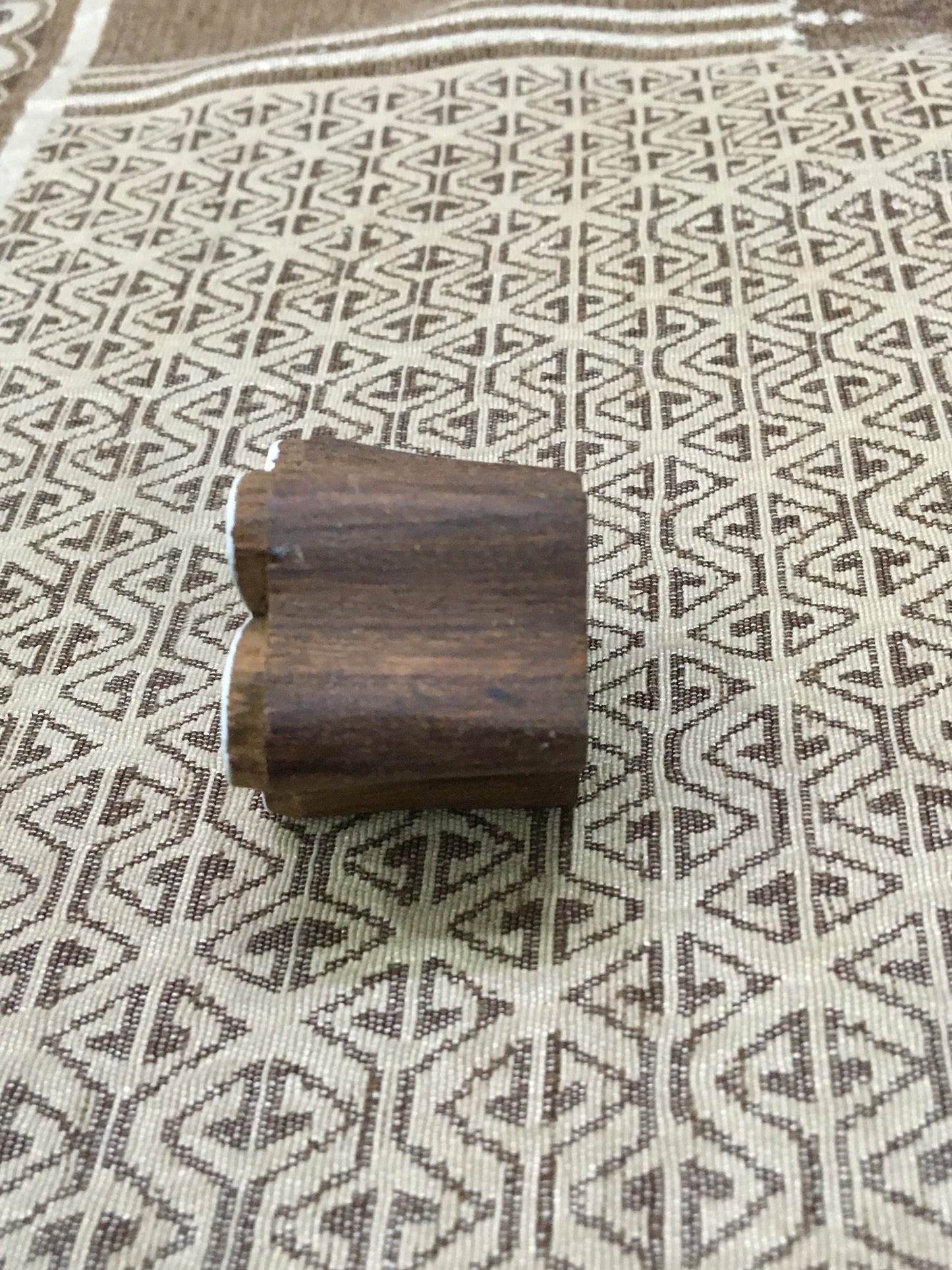 Playful Blooms: Small Funky Daisy Flower Indian Wooden Printing Block, hand carved Indian wood printing block; textile stamp; pottery stamp,