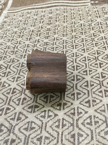 Playful Blooms: Small Funky Daisy Flower Indian Wooden Printing Block, hand carved Indian wood printing block; textile stamp; pottery stamp,