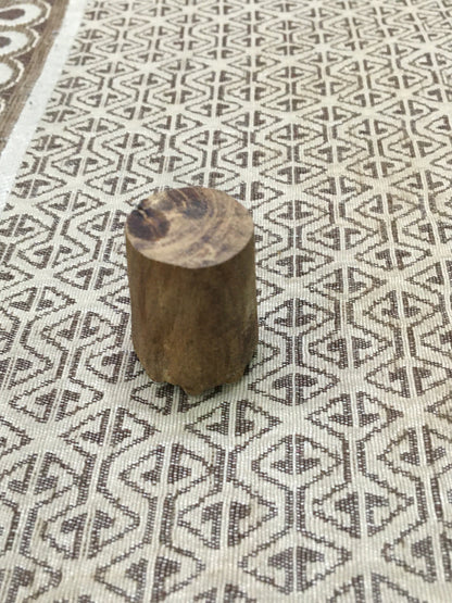 Simple Snow Flakes, hand carved Indian wood printing block; textile stamp; pottery stamp,