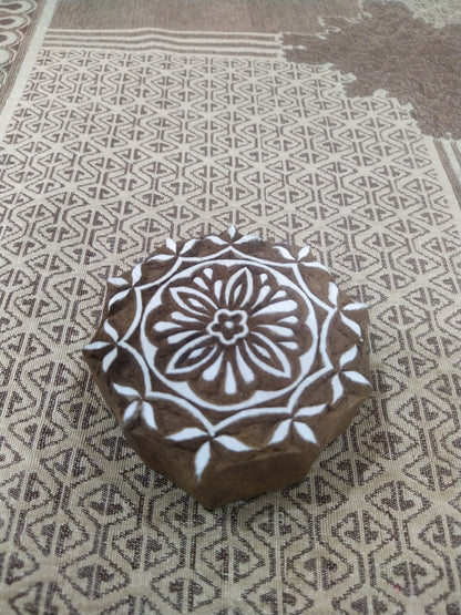 Flower Mandala pottery stamp ceramic mold scrapbooking tjap batik printing floral carved stamps.