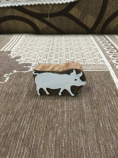 Indian wooden printing block - Pig Stamp, Wood Block Stamps, Tjaps, Pottery stamps, Indian Wood Stamps, Soap stamp