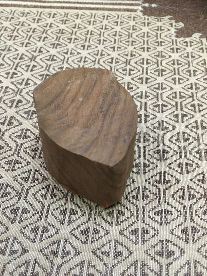 Dotty Sheep wood mounted block stamp, traditional stamp block for textile and fabric printing, pottery, DIY; Tjaps, sheep pottery Stamp