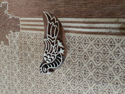Silent Peacock pottery stamp ceramic mold scrapbooking tjap batik printing floral carved stamps.