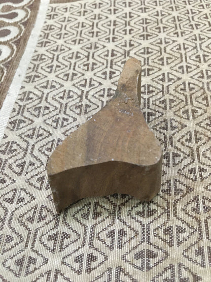 Sitting Bird, wooden pottery stamp, hand carved Indian wood printing block; textile stamp; pottery stamp,