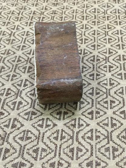 Medium Owl, hand carved Indian wood printing block; textile stamp; pottery stamp,