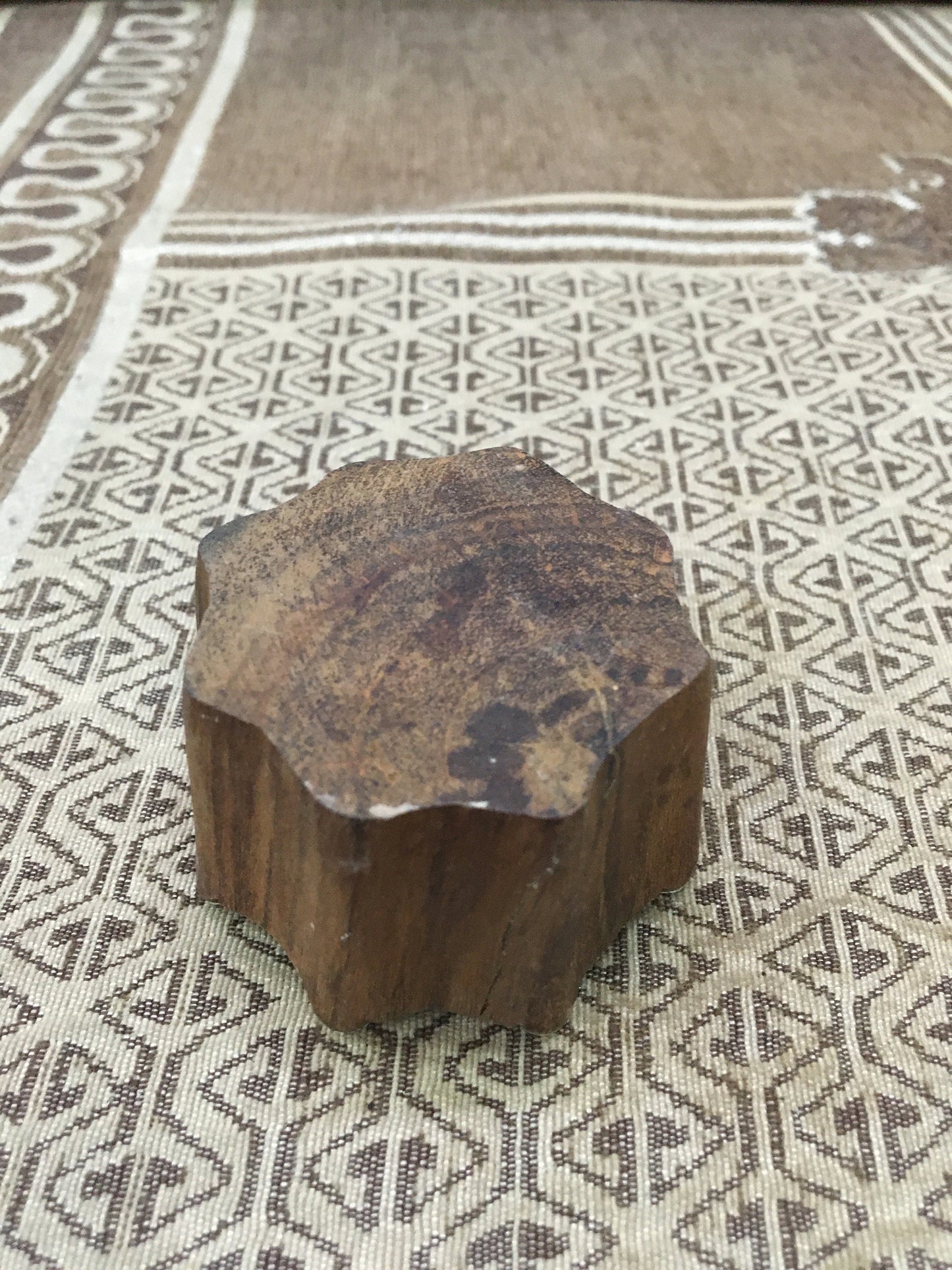 Indian Artistic Wooden Printing Block Mini seedhead starburst in Dynamic Patterns, fabricstamps, madebyhand, handcarvedstamp, fabricstamps