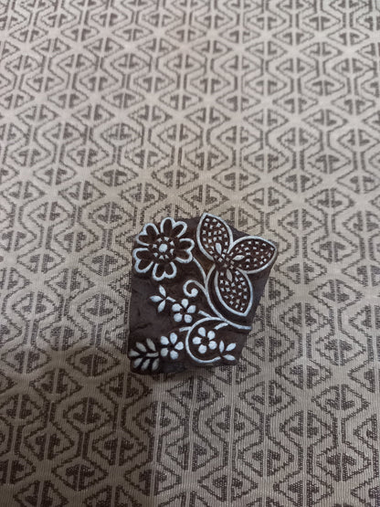 Oriental Flower Design ,pottery stamp ceramic mold scrapbooking tjap batik printing floral carved stamps.