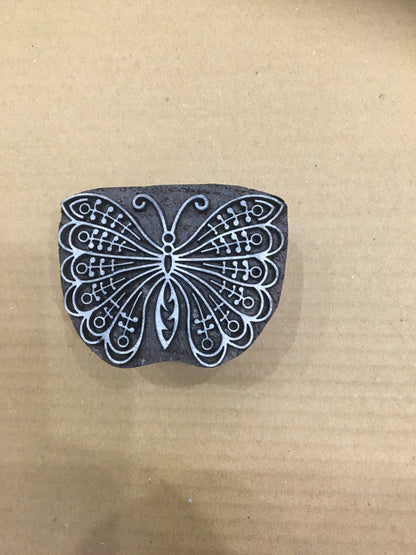 Small Indian Butterfly, stamp ceramic mold scrapbooking tjap batik printing floral carved stamps.