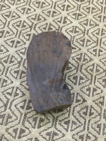 Single Seedhead , hand carved Indian wood printing block; textile stamp; pottery stamp,