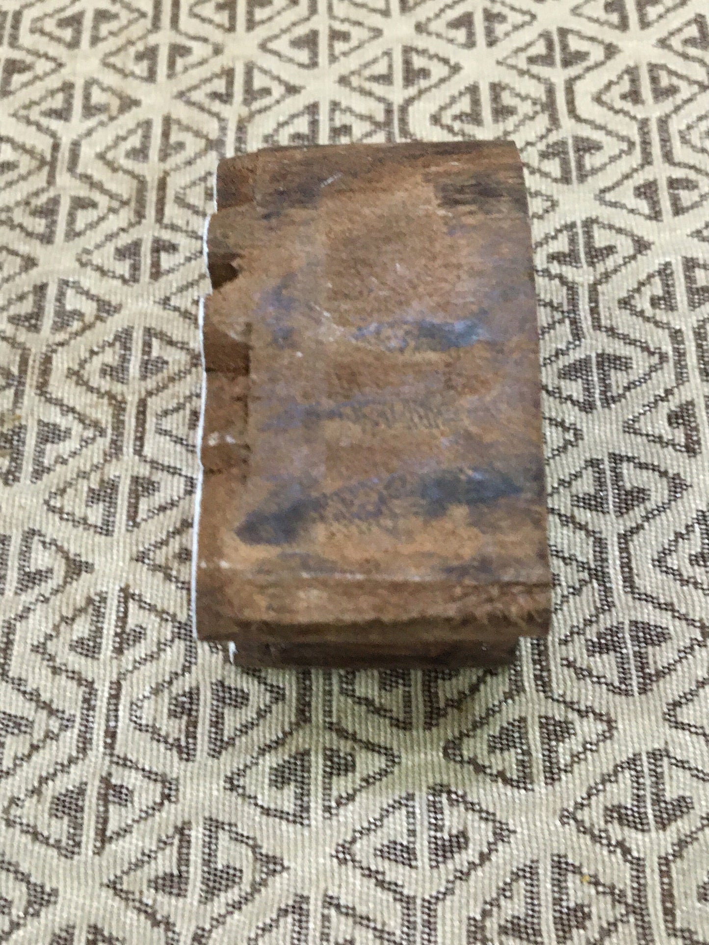 Royal Deer, hand carved Indian wood printing block; textile stamp; pottery stamp,
