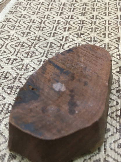 Rose Plant, hand carved Indian wood printing block; textile stamp; pottery stamp,