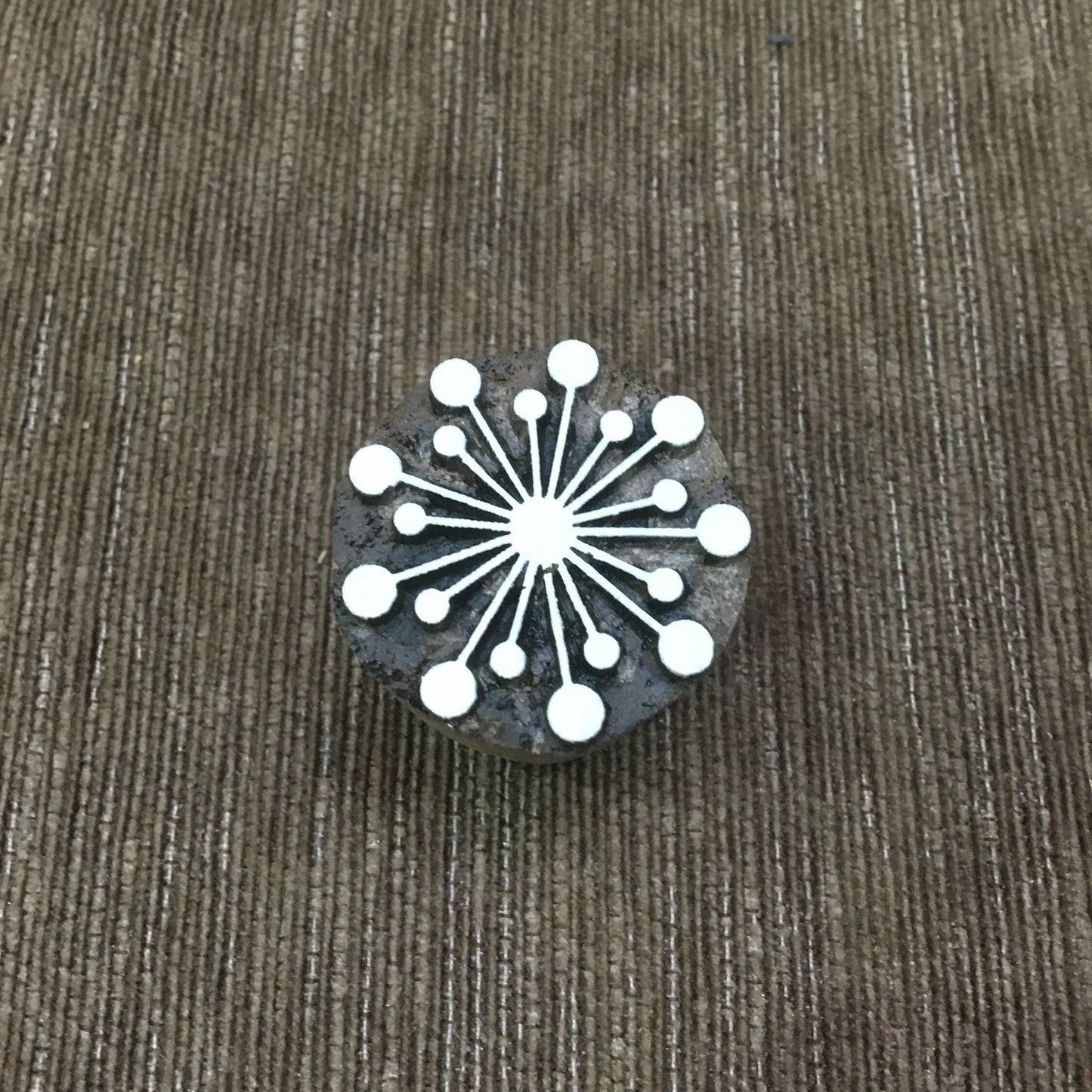 Christmas Bauble Wooden Carved Stamp Block