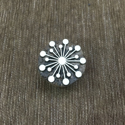 Christmas Bauble Wooden Carved Stamp Block