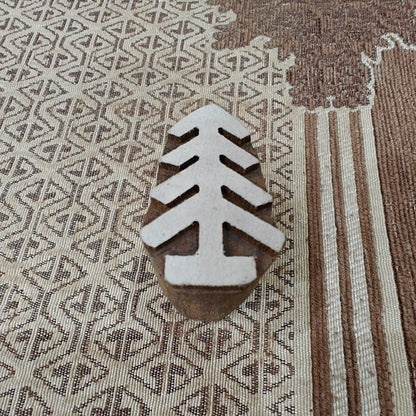 Solid Christmas Tree pottery stamp ceramic mold scrapbooking tjap batik printing floral carved stamps.