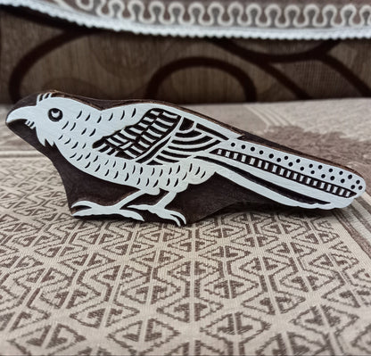 The "Cuckoo Bird" Indian Wooden Printing Stamp