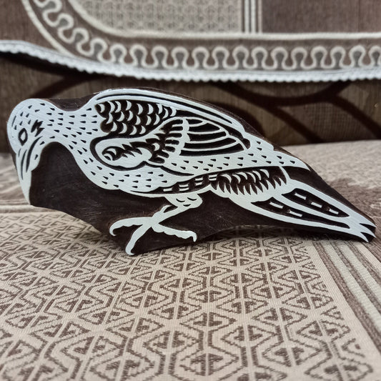 The "Vulture Bird" Indian Wooden Printing Stamp