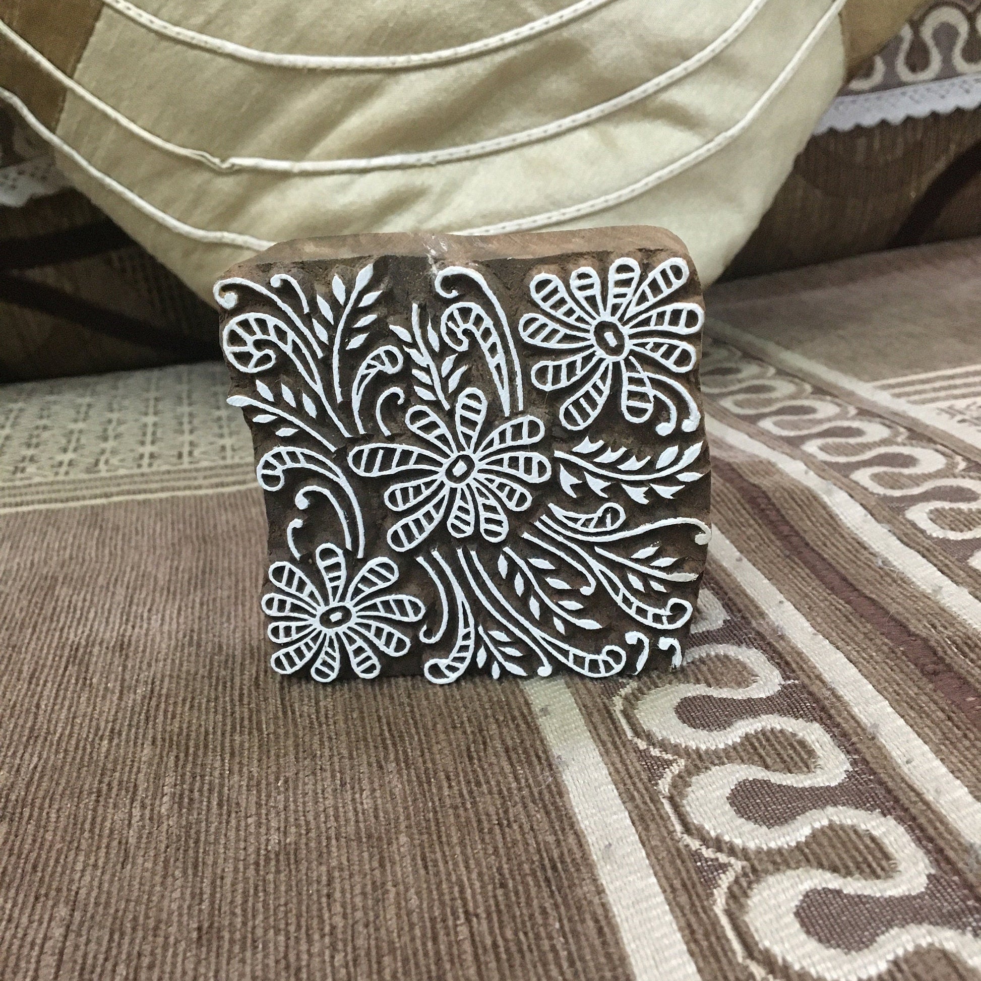 Tile Designs wooden Printing Blocks pottery stamp ceramic stamp batik printing Tjaps