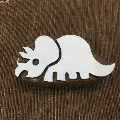 Triceratops Wooden stamp