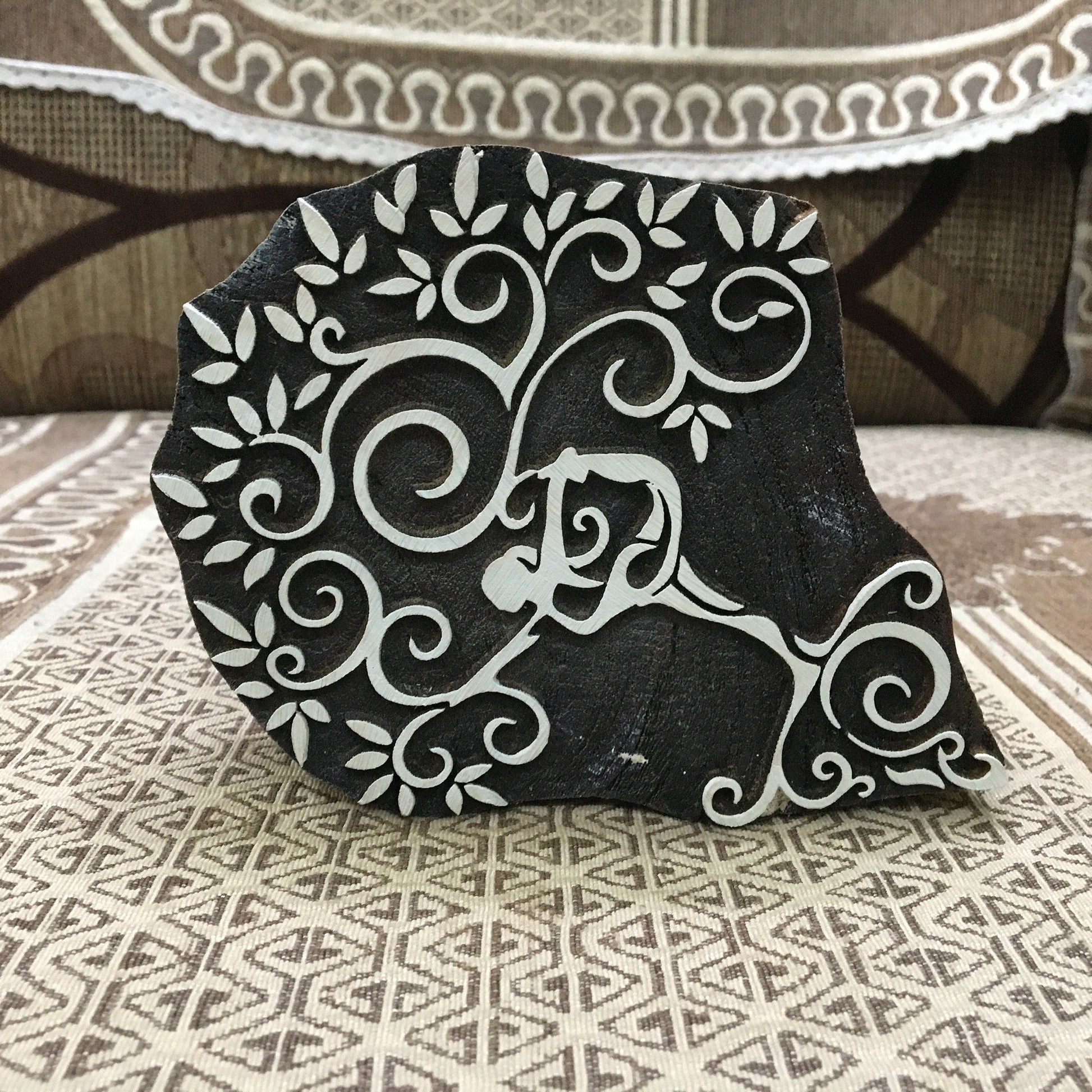 Yoga Tree Wooden Stamp