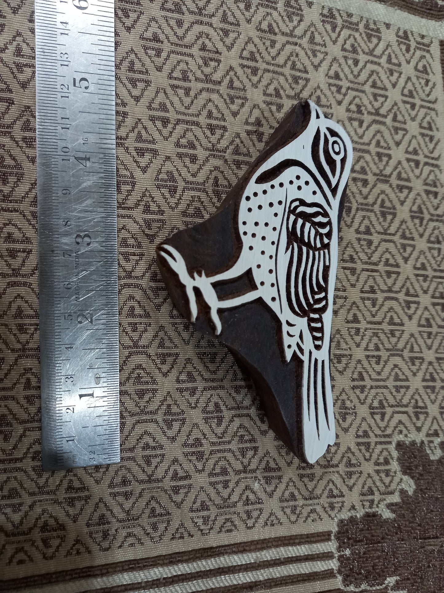Goldfinch Bird ,pottery stamp ceramic mould scrapbooking tjap batik printing floral carved stamps.