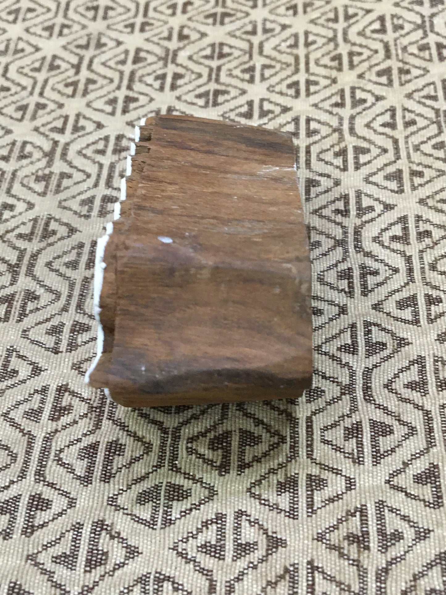 Nature's Whimsy Unveiled: Curly Leaf Wooden Printing Block Stamps, hand carved Indian wood printing block; textile stamp; pottery stamp,