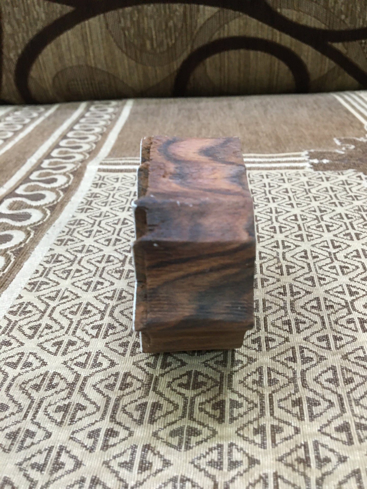 Lotus Flower, hand carved Indian wood printing block; textile stamp; pottery stamp,