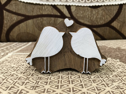 Loving Bird pottery stamp ceramic mold scrapbooking tjap batik printing floral carved stamps.