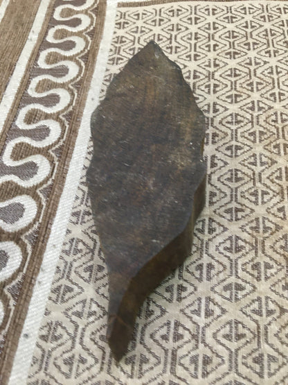 Red Oak Leaf 10 cm on the longest side, hand carved Indian wood printing block; textile stamp; pottery stamp,