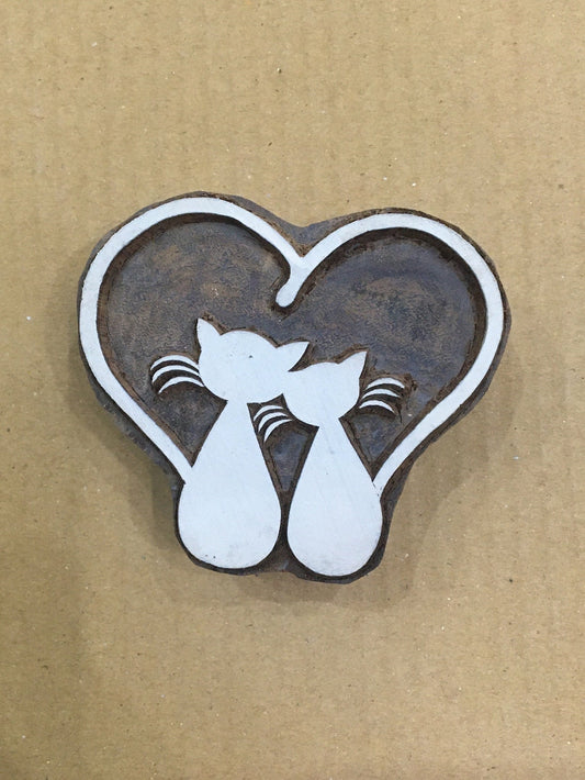 loving cats, pottery stamp ceramic mould scrapbooking tjap batik printing floral carved stamps.