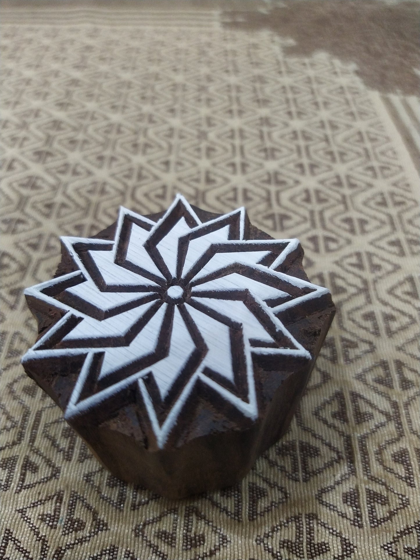 Geometric Pattern Mandala pottery stamp ceramic mould scrapbooking tjap batik printing floral carved stamps.