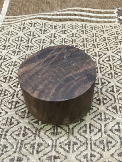 Mandala Leaves, Round Hand Carved Indian Wooden Stamp , Wood Block for Textile Fabric Stamping Henna Pottery DIY