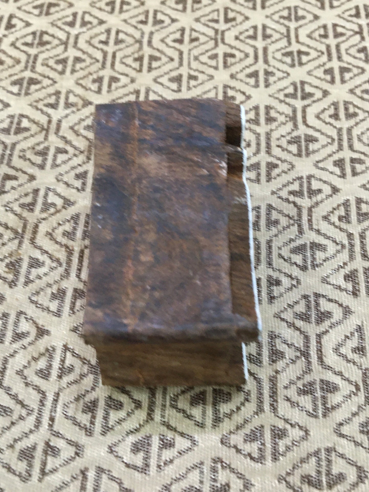 Royal Deer, hand carved Indian wood printing block; textile stamp; pottery stamp,