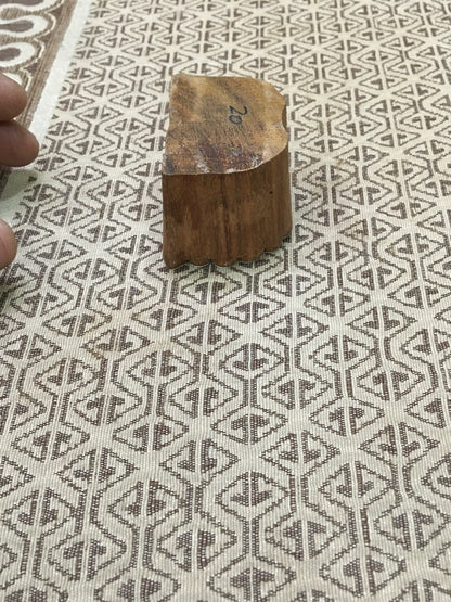 Fluttering Beauty: Indian Wooden Printing Block - Exquisite Butterfly Design, hand carved  block; textile stamp; pottery stamp,