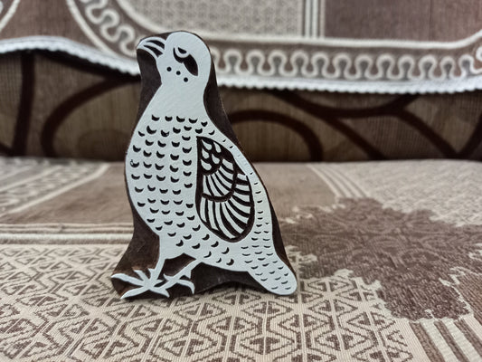 Partridge Bird ,pottery stamp ceramic mould scrapbooking tjap batik printing floral carved stamps, textile stamp; pottery stamp,