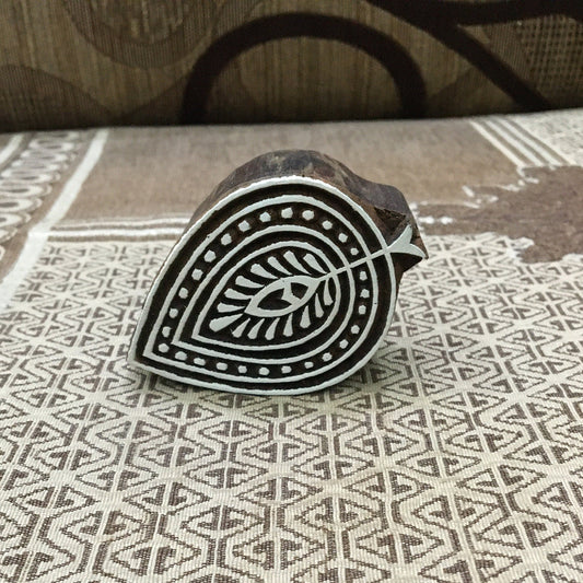 Leaf Motif Wooden Stamp