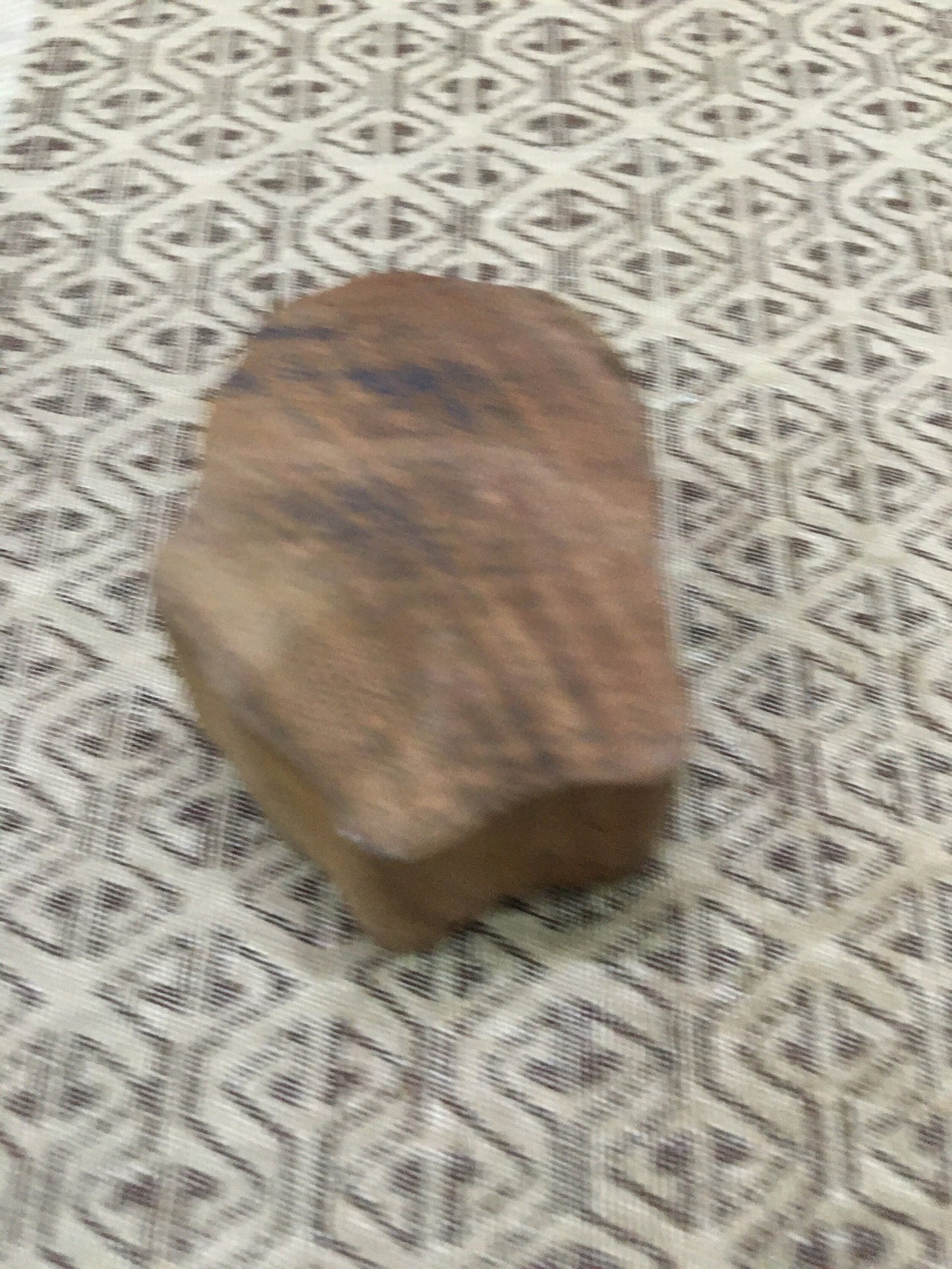 Flower with leaves, hand carved Indian wood printing block; textile stamp; pottery stamp,