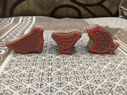 Funky Chickens Indian Artistic Handicraft Items Rubber Printing Block,Tjaps,Batik stamps,pottery stamps,clay stamps,Indian Mounted stamps,
