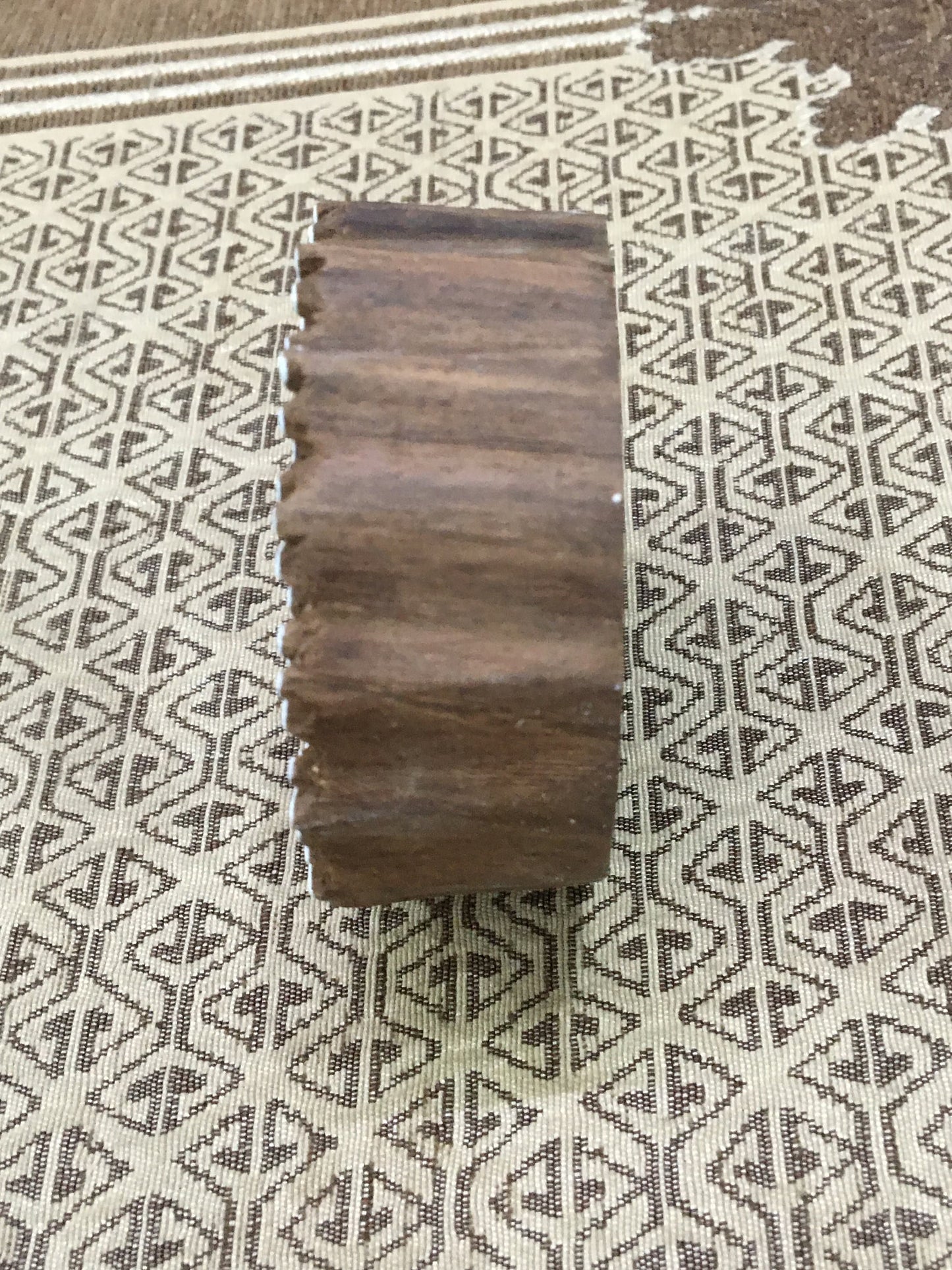 Serenity in Blooms: Indian Wooden Printing Block - Mandala Flower Design