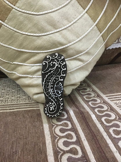 Seahorse stamp; Wood printing block; , Indian Textile Block Printing, Card & Paper, Ceramic , Nautical Ocean Theme, Nature Block,