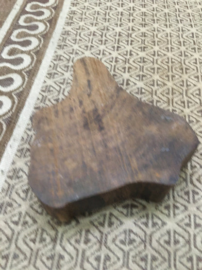 Griffin, hand carved Indian wood printing block; textile stamp; pottery stamp,