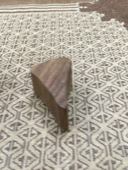 Small stylised seedhead, hand carved Indian wood printing block; textile stamp; pottery stamp,