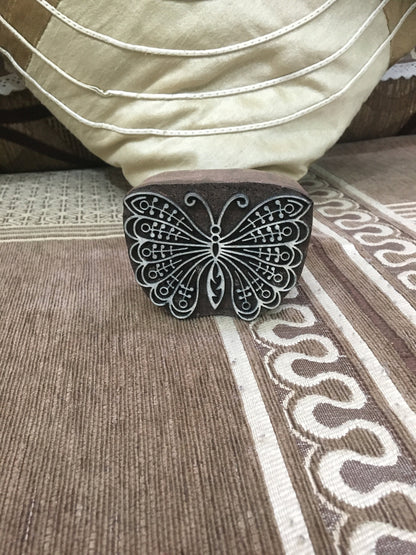 Small Indian Butterfly, stamp ceramic mold scrapbooking tjap batik printing floral carved stamps.
