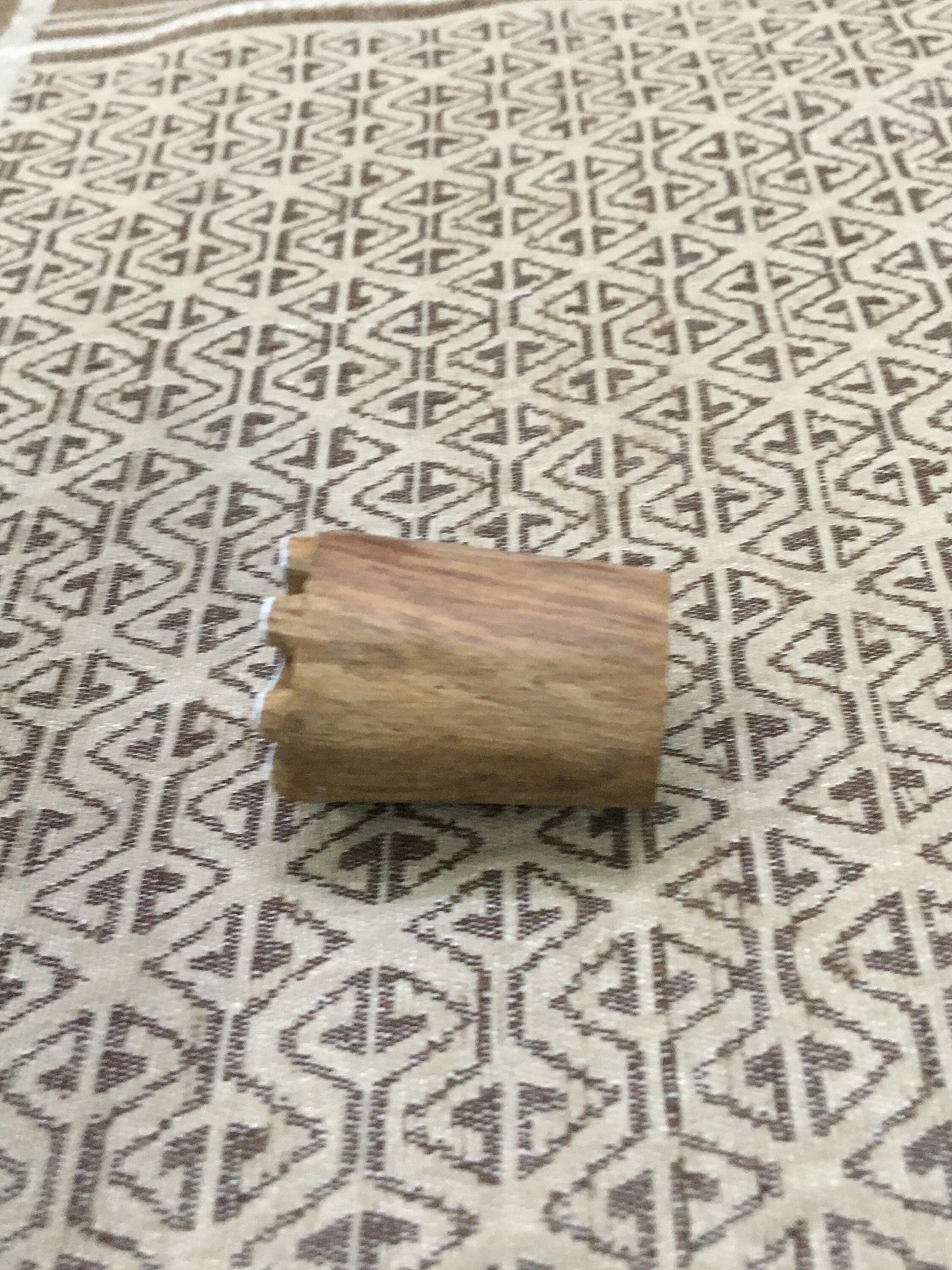 Simple Snow Flakes, hand carved Indian wood printing block; textile stamp; pottery stamp,