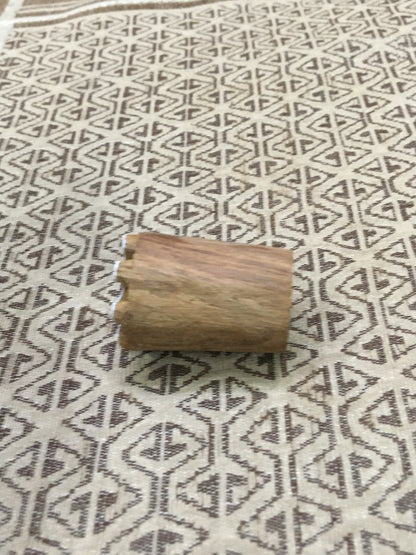 Simple Snow Flakes, hand carved Indian wood printing block; textile stamp; pottery stamp,