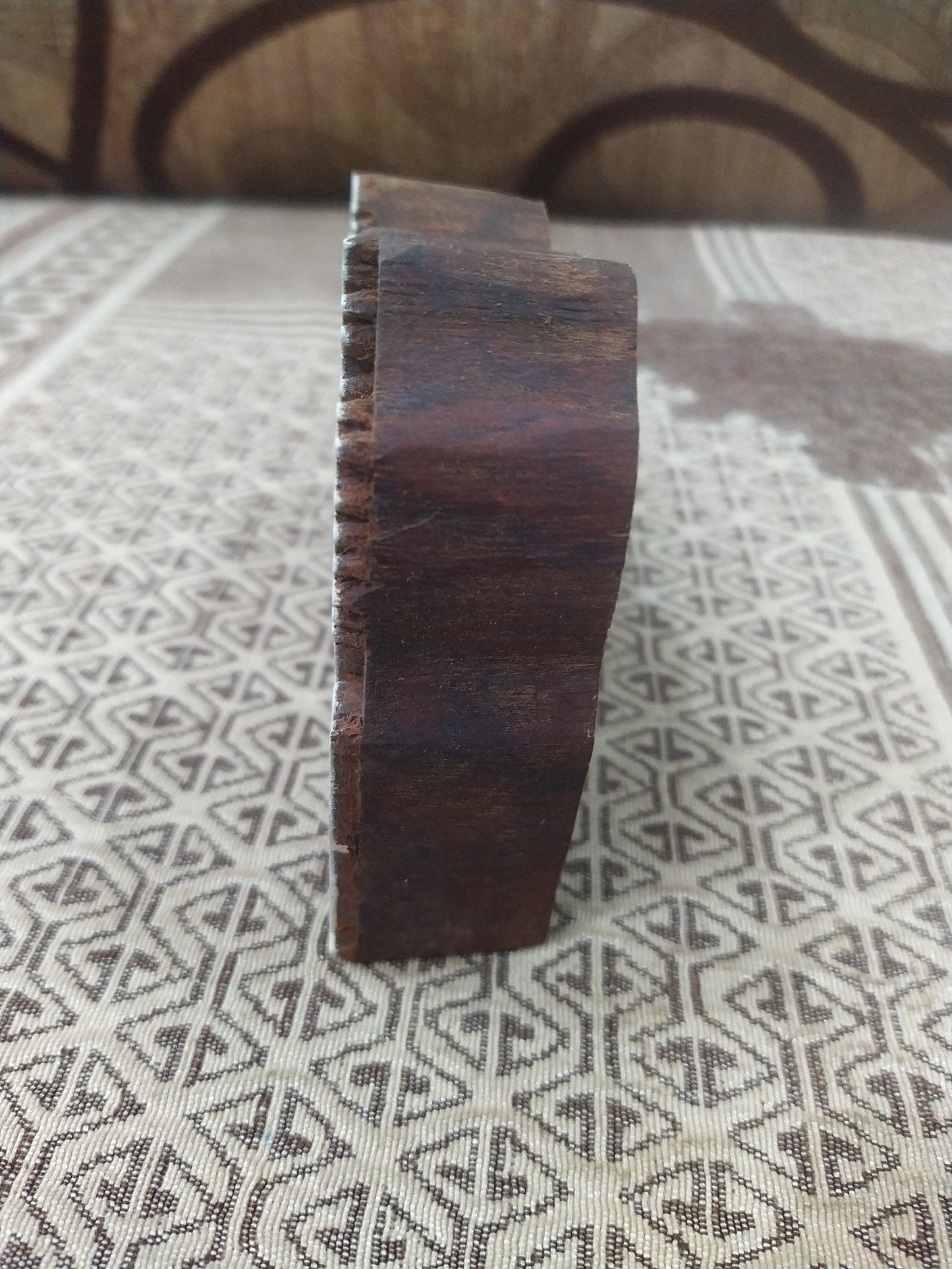 Maedow 05, hand carved Indian wood printing block; textile stamp; pottery stamp,
