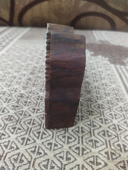 Maedow 05, hand carved Indian wood printing block; textile stamp; pottery stamp,